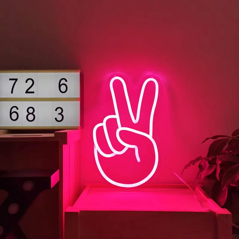 Home Decor Store - Peace Neon Sign LED Nightlight Neon