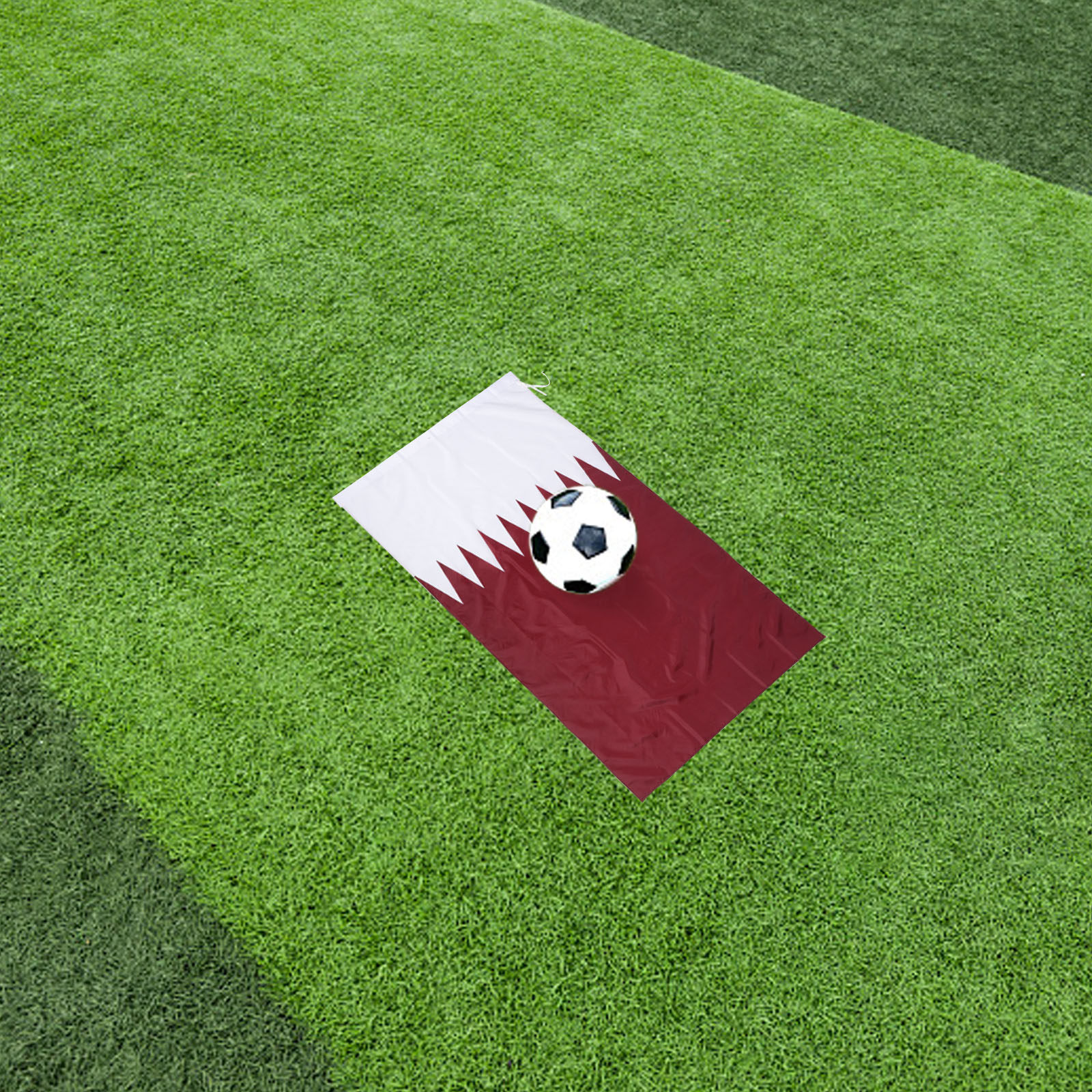 Home Decor Qatar - Qatar Flag Hanging Polyester Nation Flag