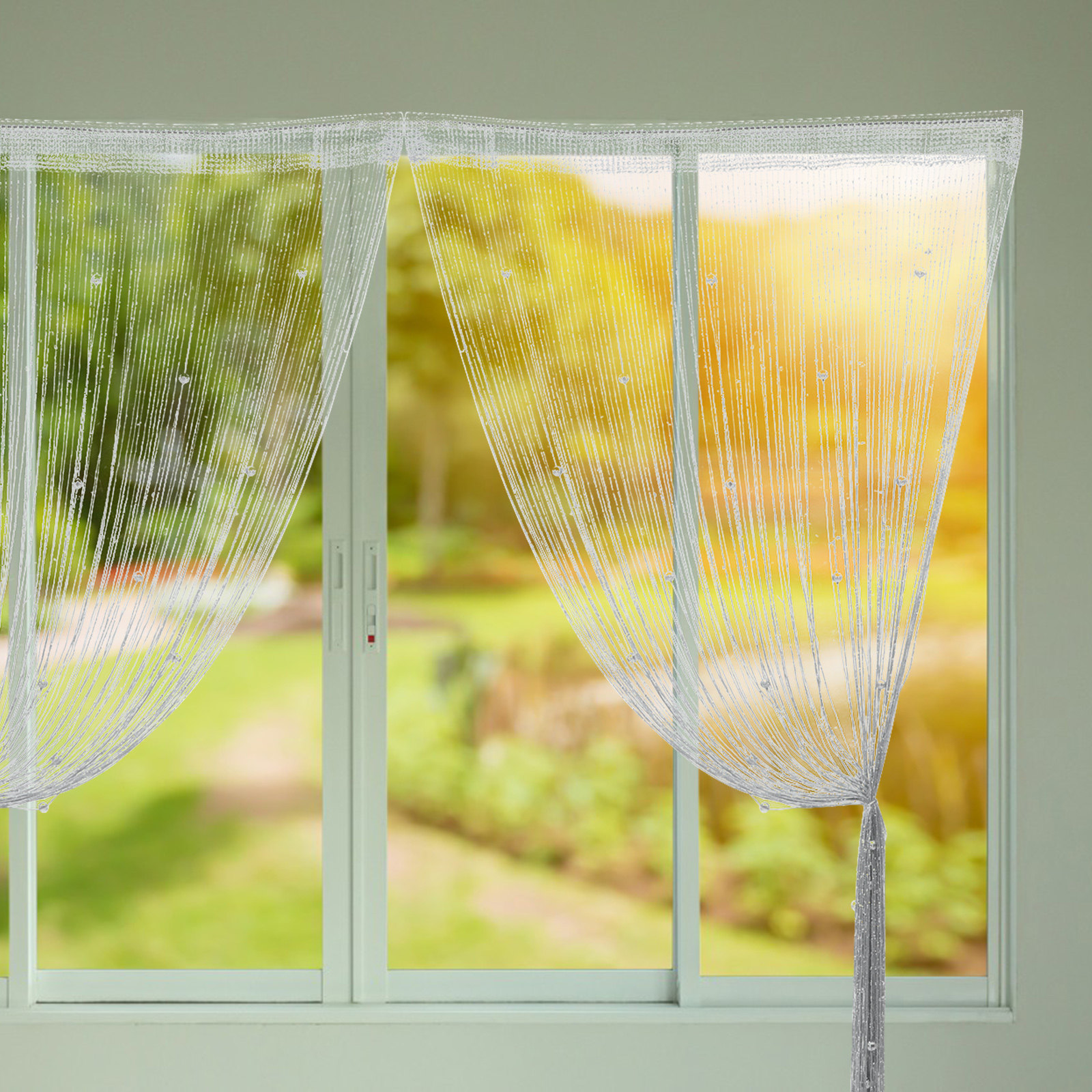 String Curtain Light - Door String Curtain Fly Screen Punch