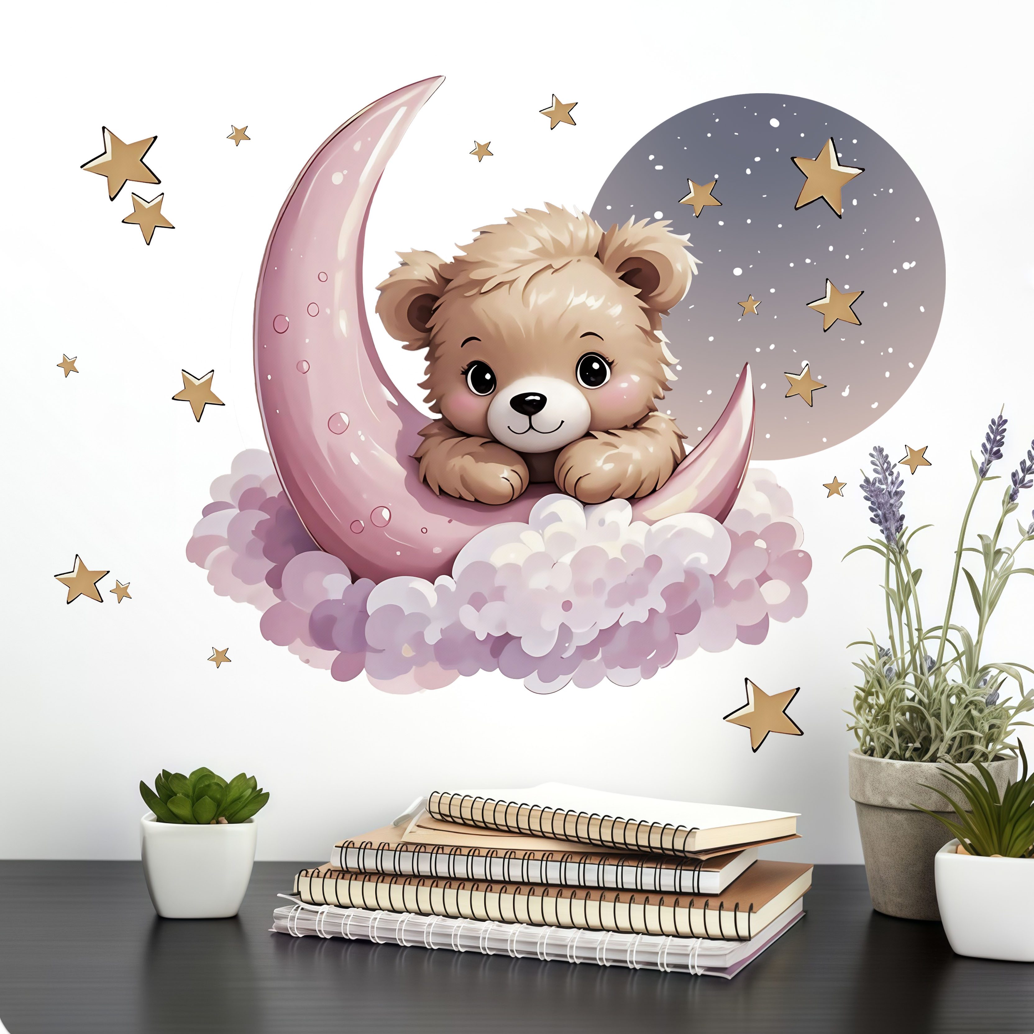 Flooring Home Decor - New Arrival Bear Star Moon Night