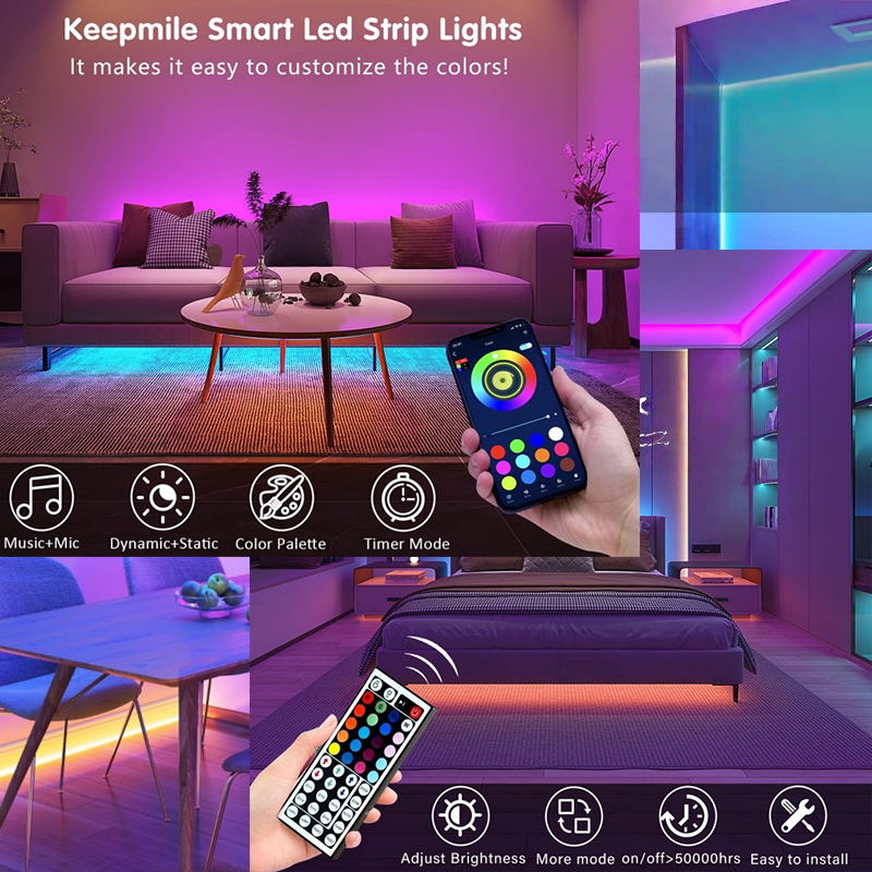 Home Decor App Free - 1-20m RGB LED Strip Lights 5V