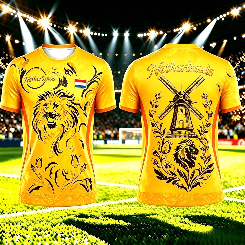 Home Decor Netherlands - Netherlands Summer Fashion Print Casual Women