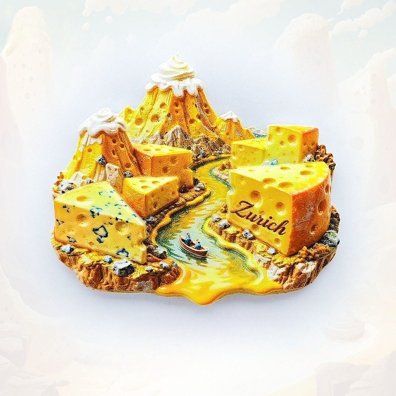 Home Decor Zurich - Zurich Cheese Fridge Magnet - Scenic
