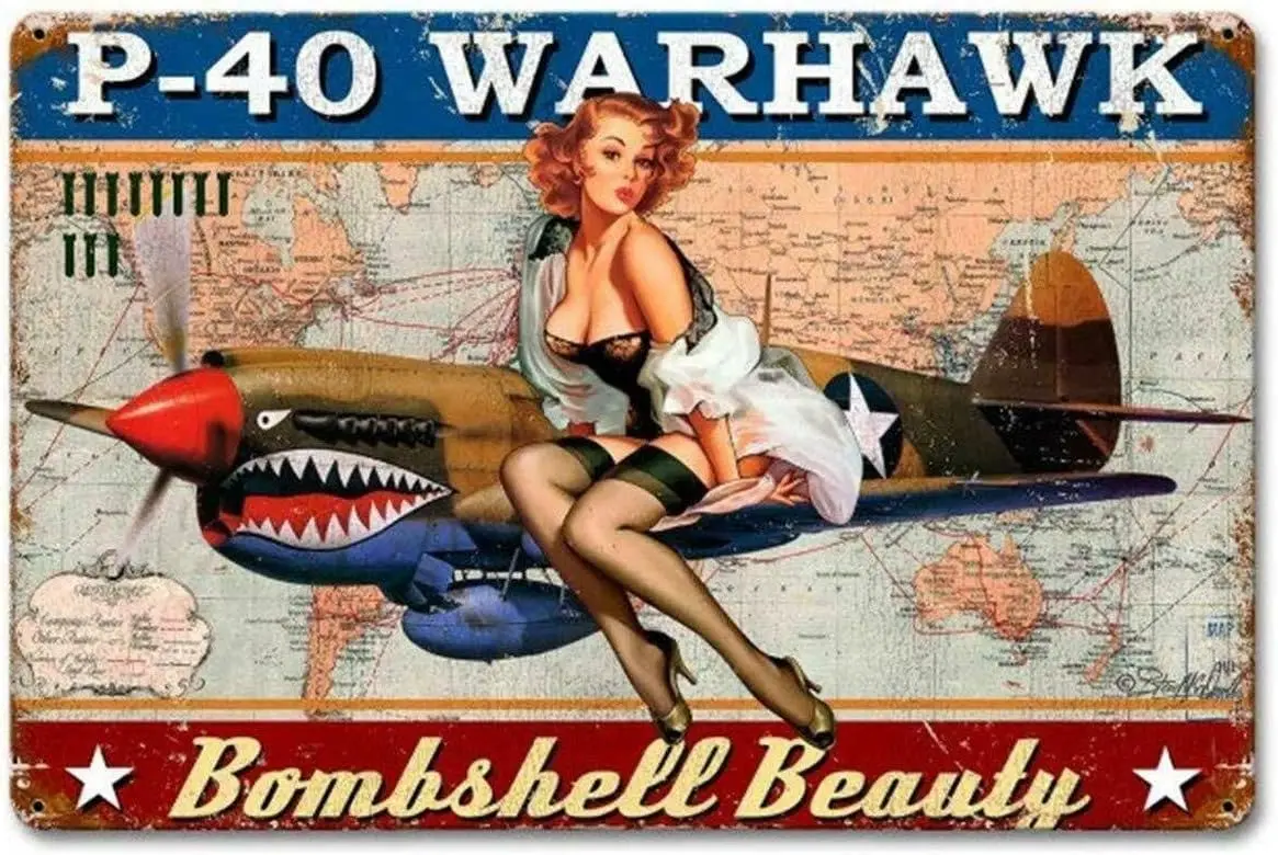 Home Decor Store - 1p,Metal Tin Sign Vintage Chic Art