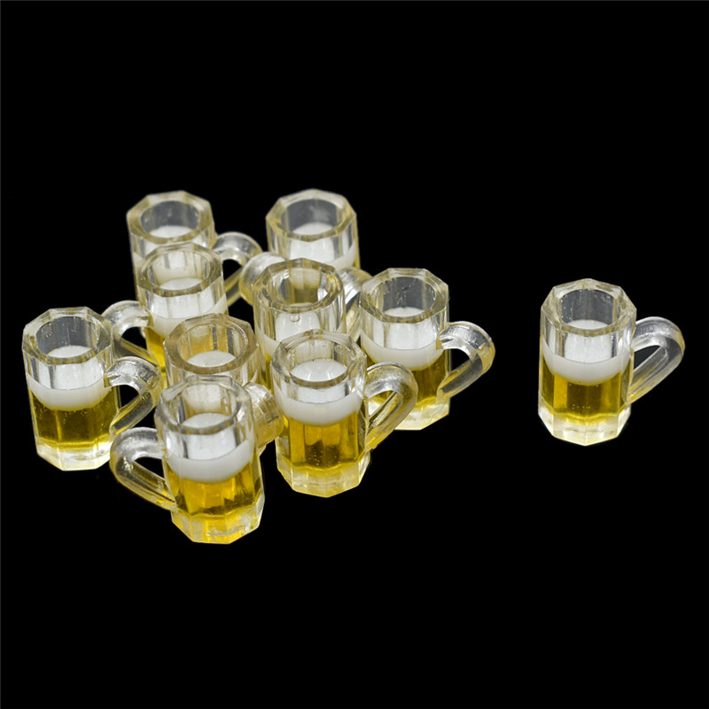 Terrarium Glass Bottle - Miniature Beer Glass Resin Small Cups,