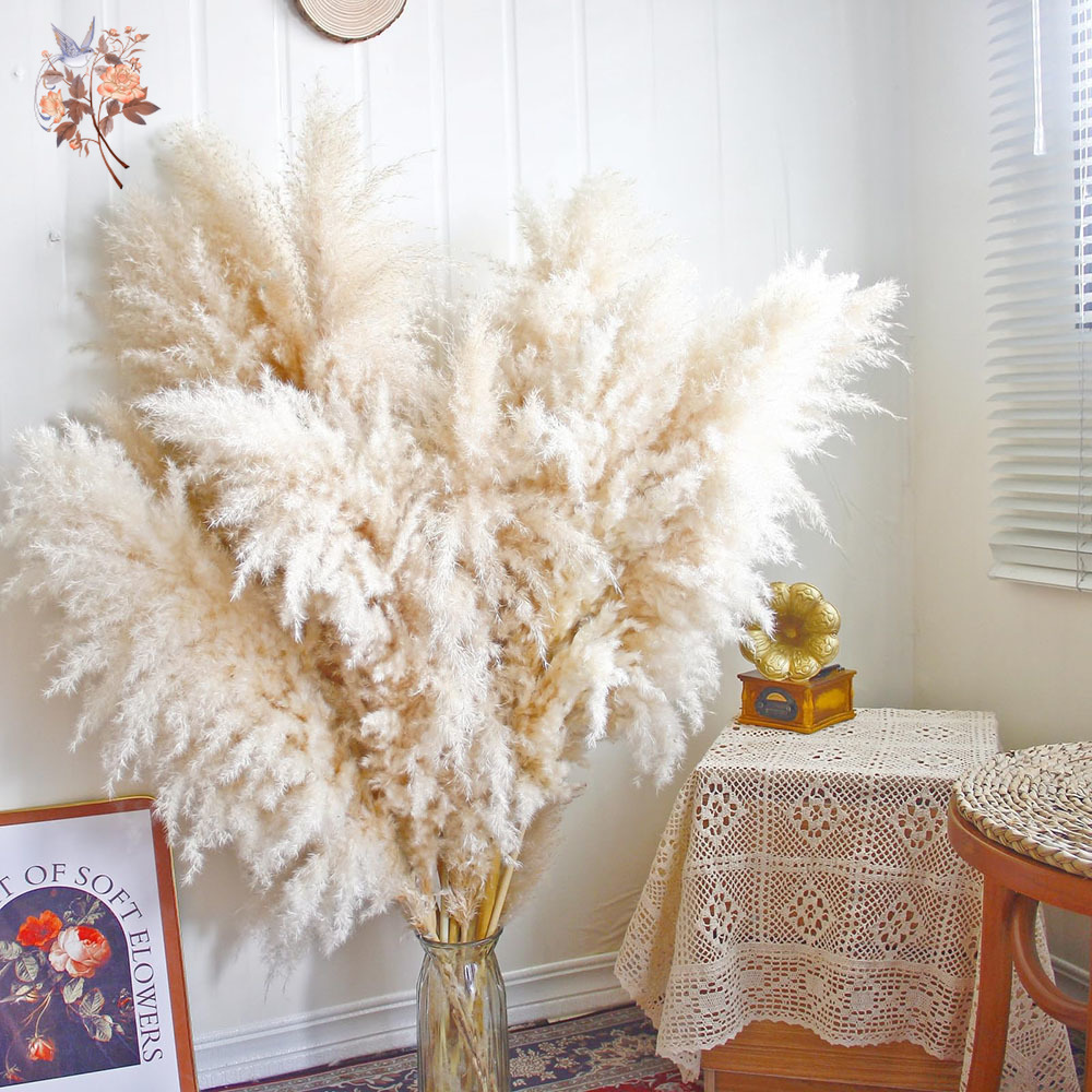 Flooring Home Decor - 110cm 10/30Pcs Large Fluffy Natural Dried