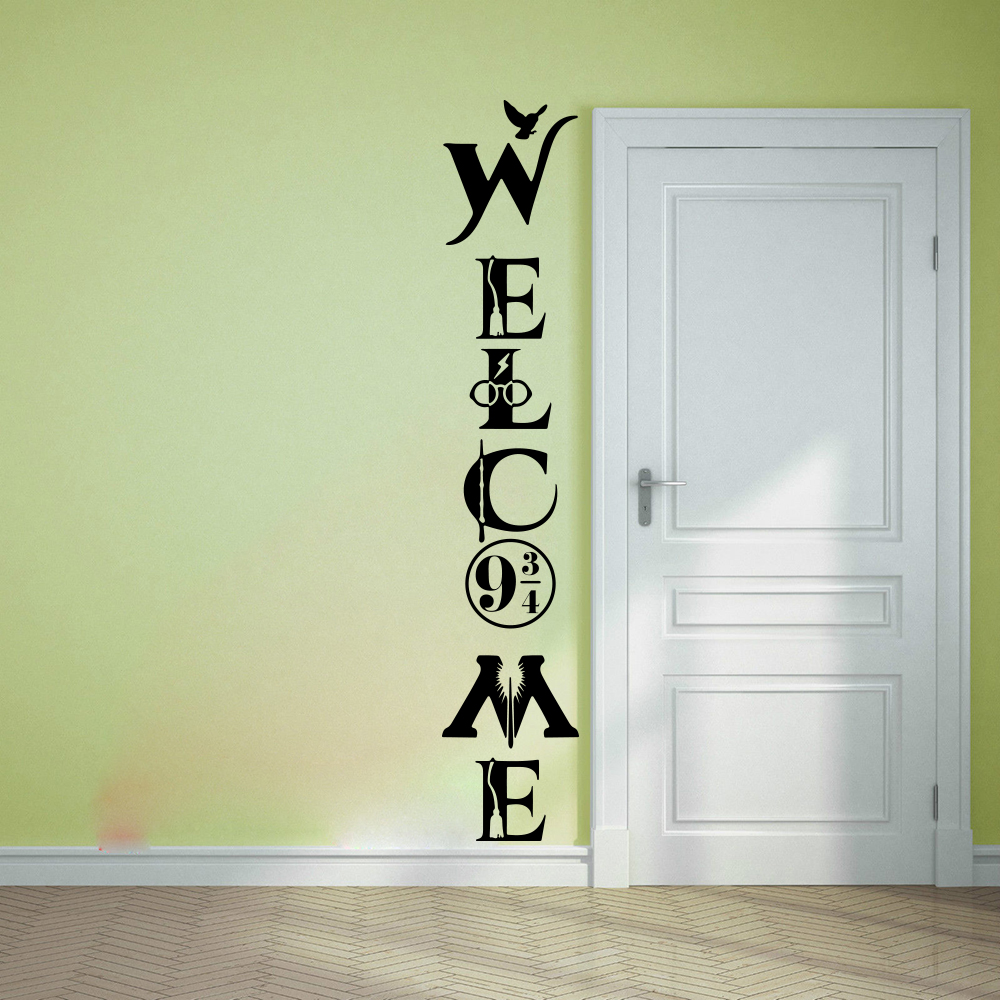 Home Decor Vinyl Flooring - Large Welcome Harr Y Door Wall