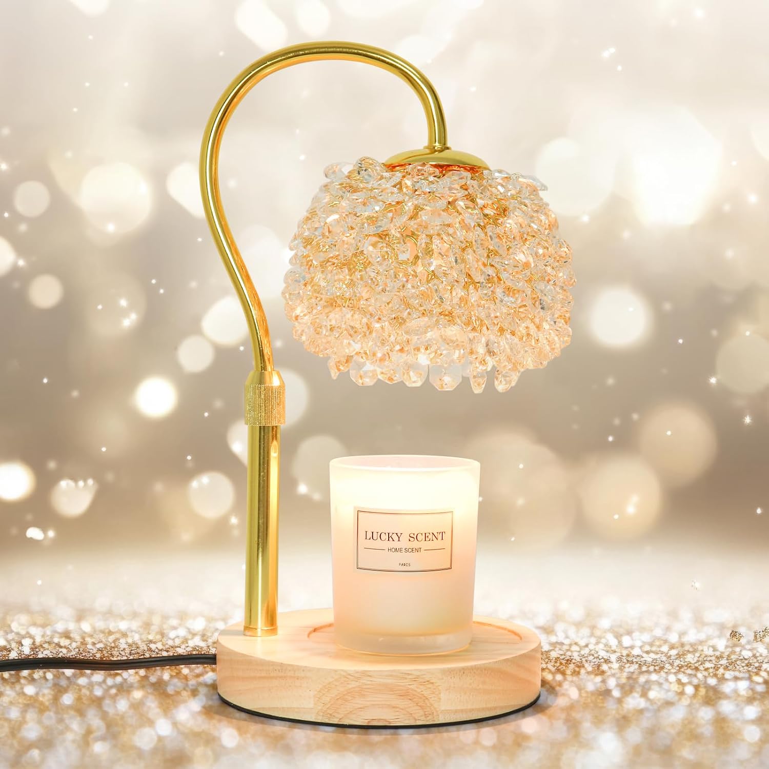 Home Decor Free Images - Dimmable Candle Warmer Lamp with Timer,