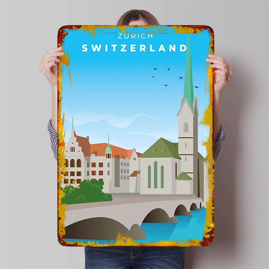 Zurich Switzerland Cityscape M - Home Decor Zurich avis et prix