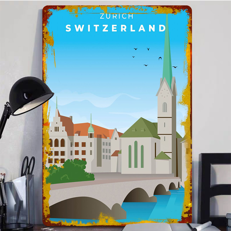 Zurich Switzerland Cityscape M - Home Decor Zurich avis et prix
