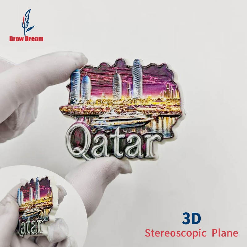 1Pc Qatar 3D Stereo Refrigerat - Home Decor Qatar avis et prix