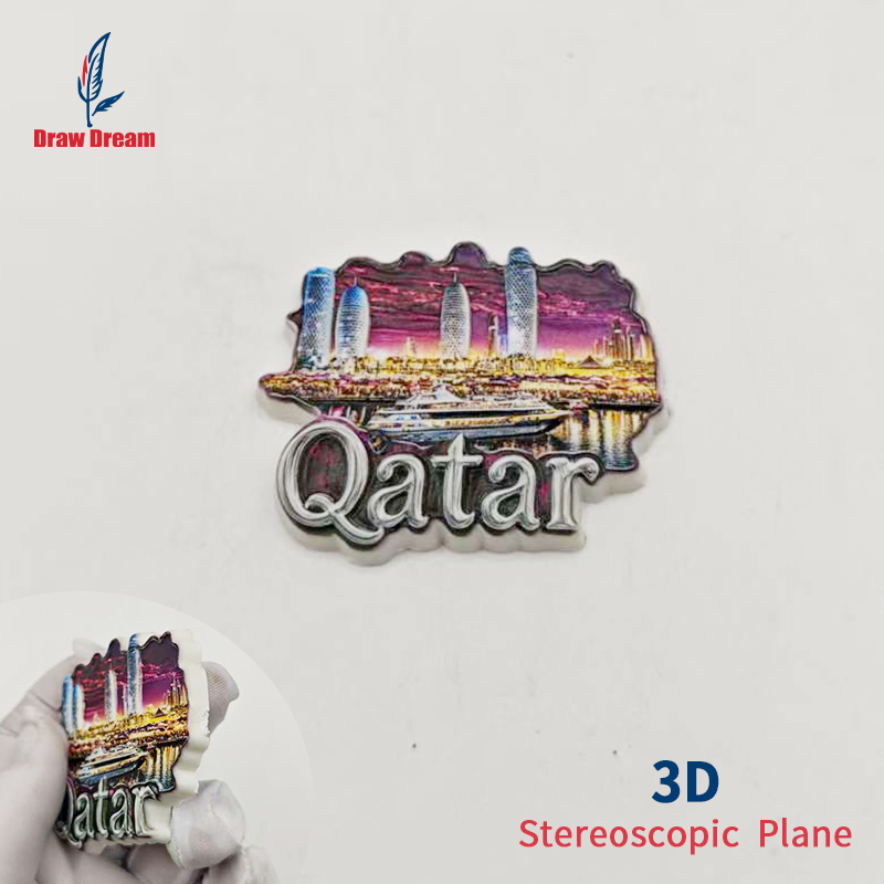 1Pc Qatar 3D Stereo Refrigerat - Home Decor Qatar avis et prix