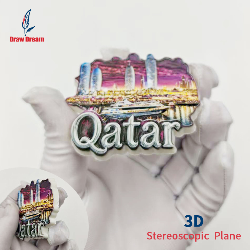 1Pc Qatar 3D Stereo Refrigerat - Home Decor Qatar avis et prix
