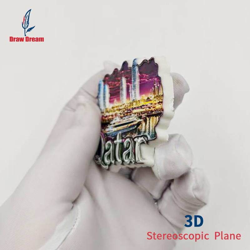 1Pc Qatar 3D Stereo Refrigerat - Home Decor Qatar avis et prix