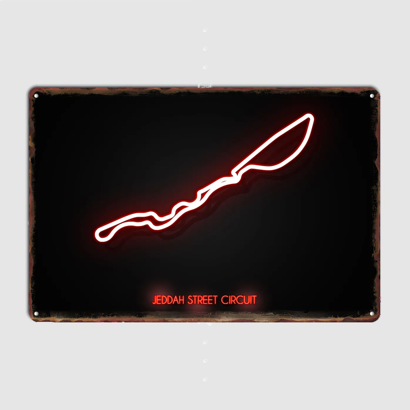 Jeddah Street Circuit Poster M - Home Decor Jeddah avis et prix