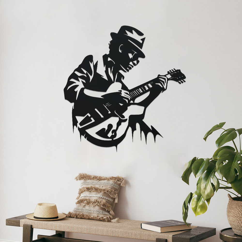 Guitarist Metal Wall Art,1pc U - Home Decor Enthusiast avis et prix