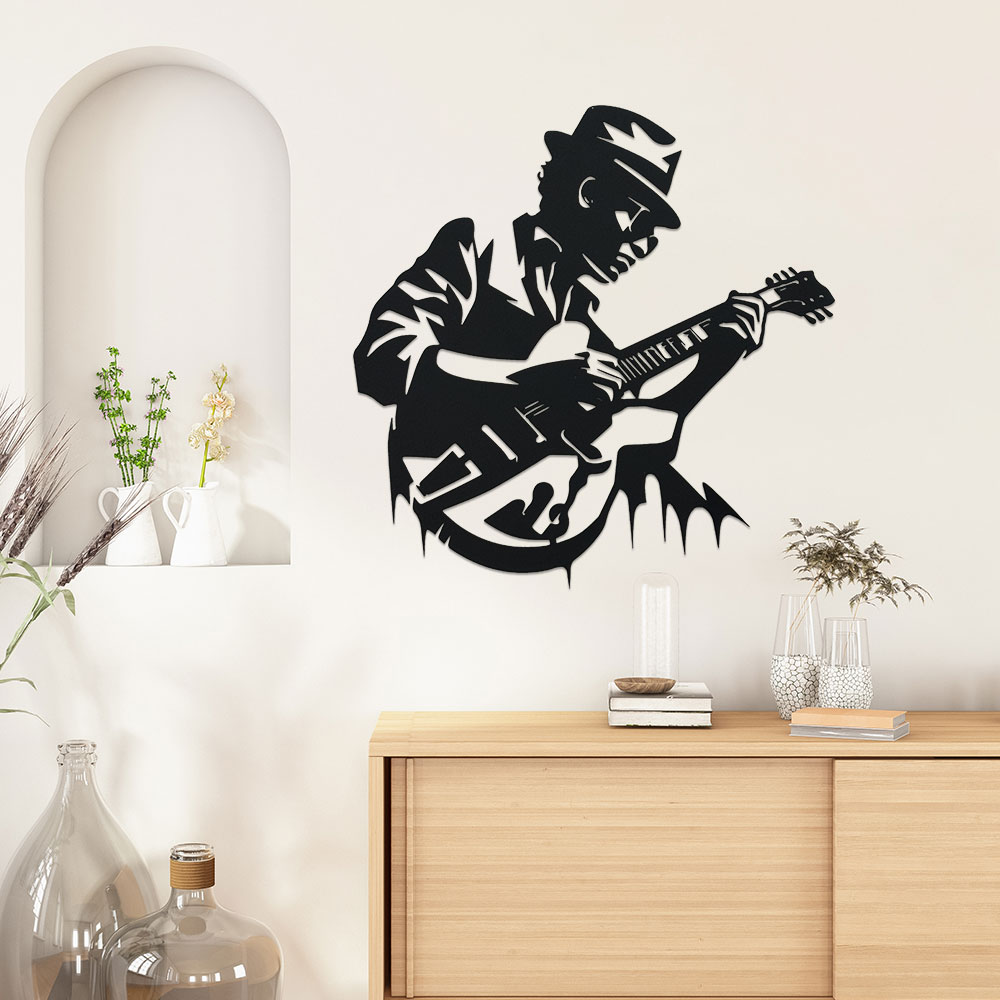 Guitarist Metal Wall Art,1pc U - Home Decor Enthusiast avis et prix