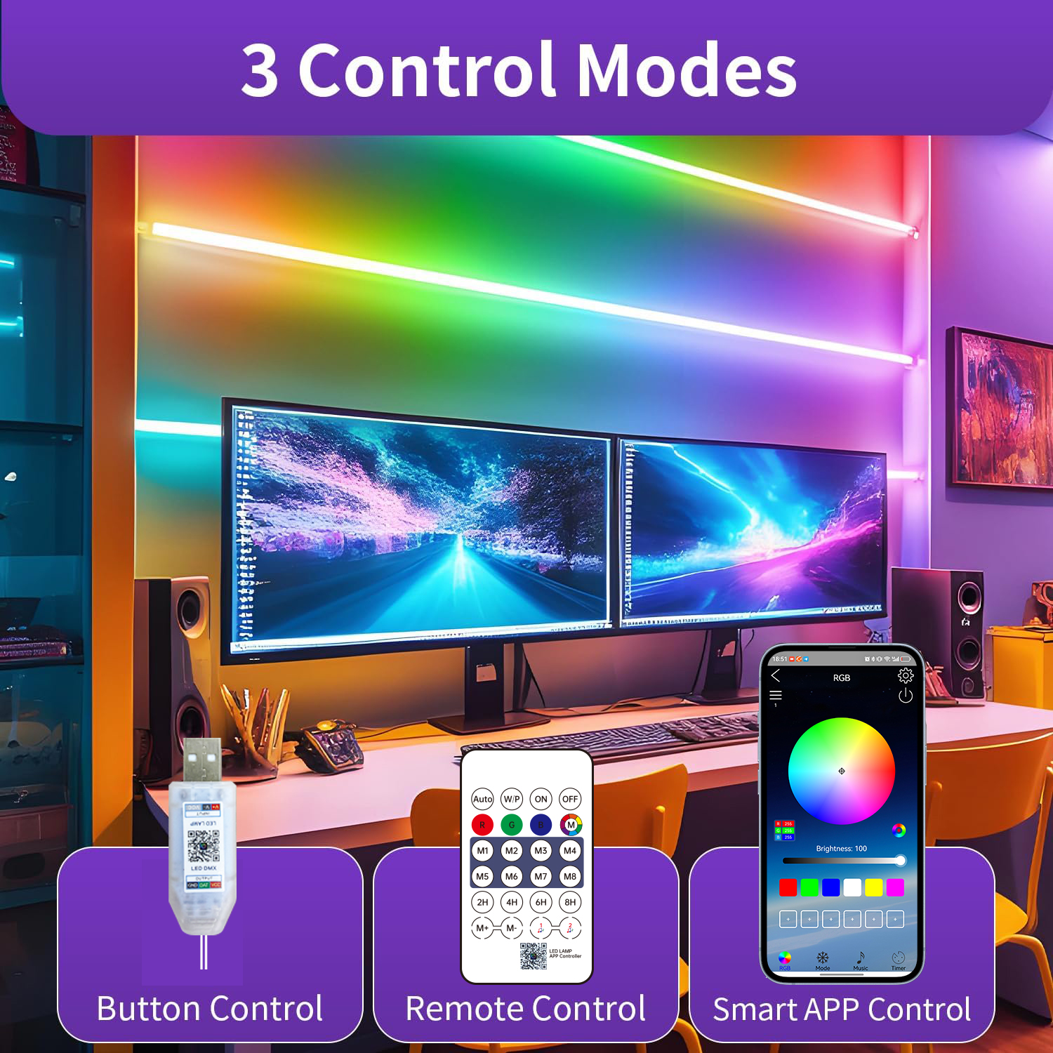 Bluetooth RGB Neon LED Strip 1 - Home Decor App Free avis et prix