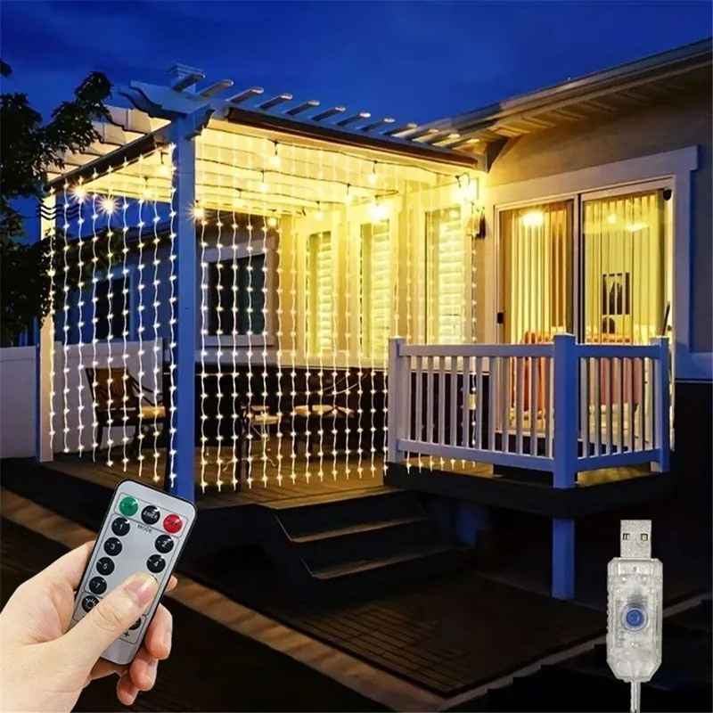 6x3M LED USB Curtain String Fa - String Curtain Light avis et prix