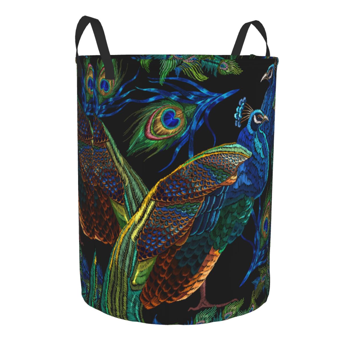 Peacocks Pattern Round Laundry - Home Decor Hampers avis et prix