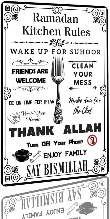 Vintage Retro Funny Tin Sign R - Home Decor Ramadan avis et prix