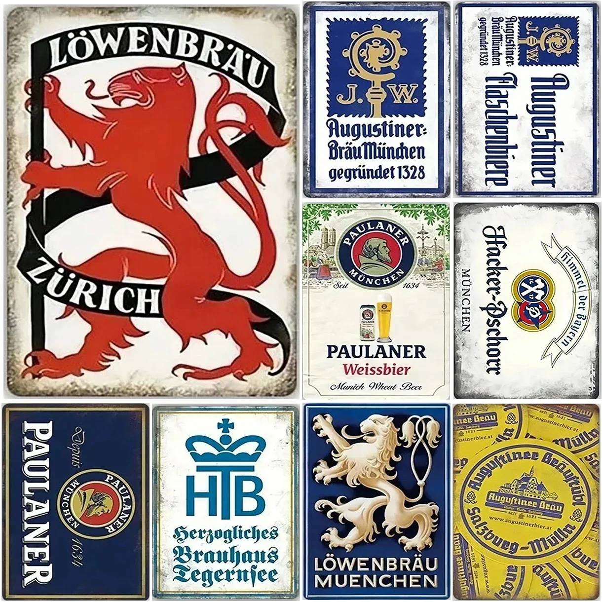 Metal Tin Signs Zurich Paulane - Home Decor Zurich avis et prix