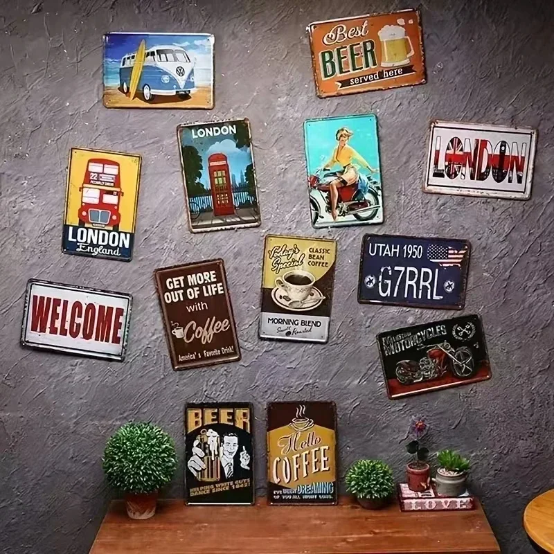 Metal Tin Signs Zurich Paulane - Home Decor Zurich avis et prix