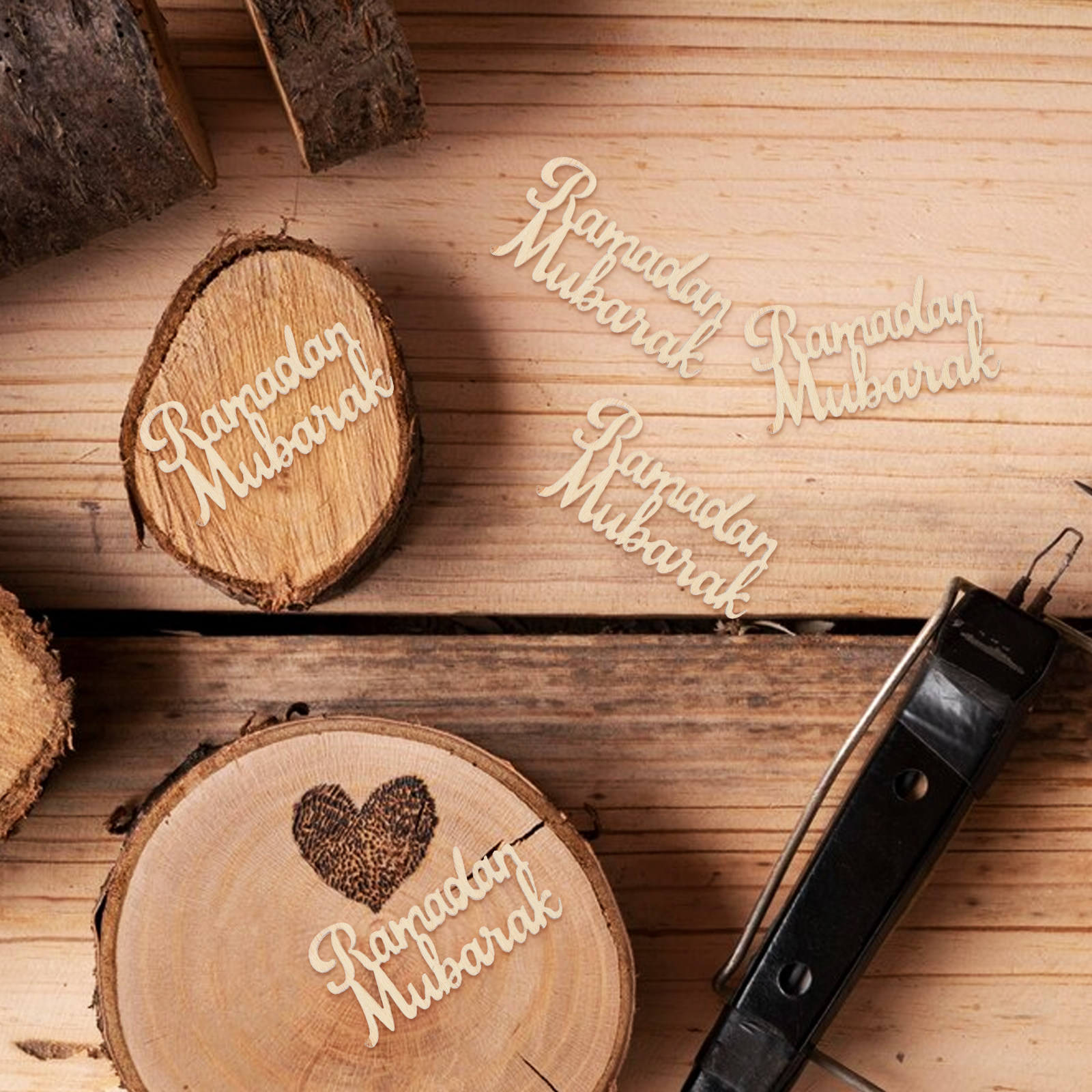 15Pcs Ramadan Mubarak Wooden D - Home Decor Ramadan avis et prix