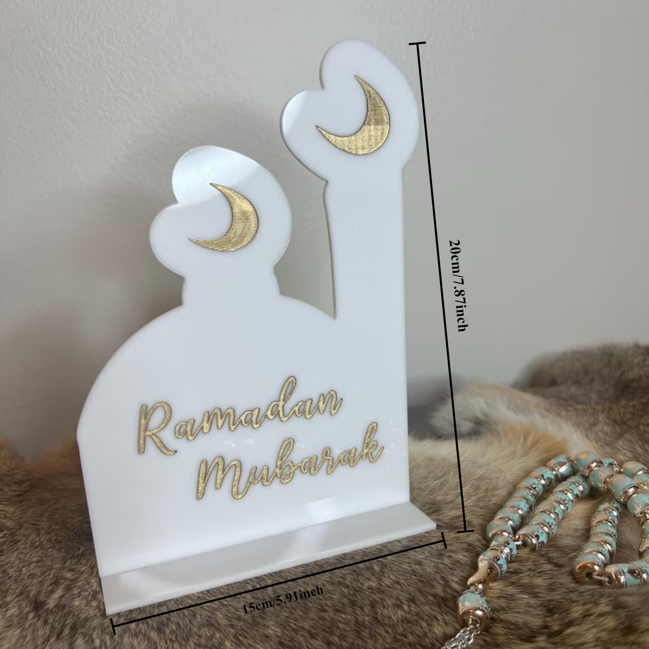 Ramadan Mubarak Acrylic Sign | - Home Decor Ramadan avis et prix