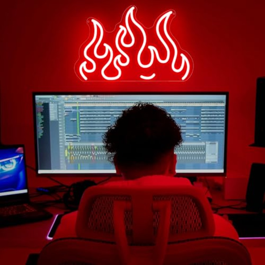 Neon Sign LED Wall Light for G - Home Decor Games Free avis et prix