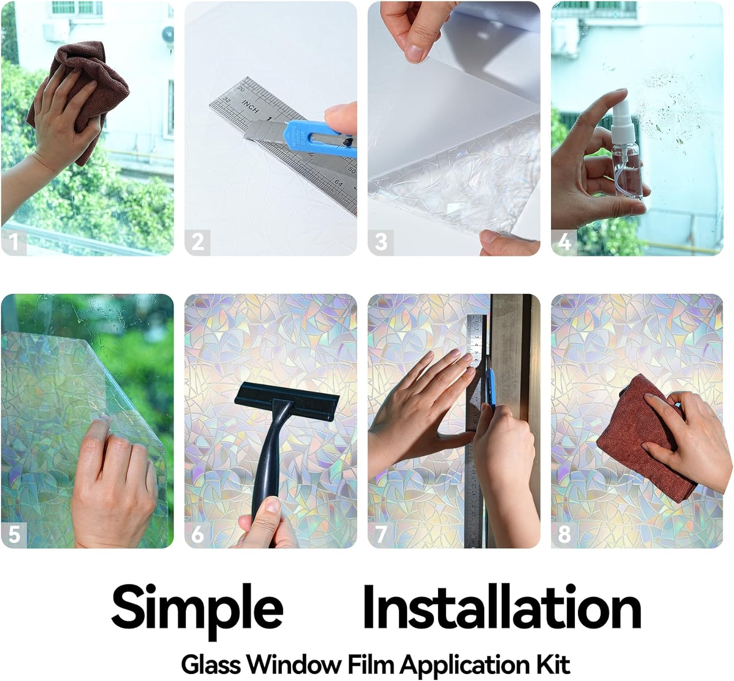 Rainbow Window Cling Privacy F - Home Decor Free Images avis et prix