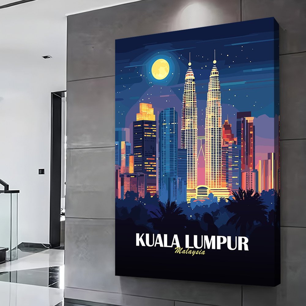 Kuala Lumpur Cityscape At Nigh - Home Decor Kuala Lumpur avis et prix