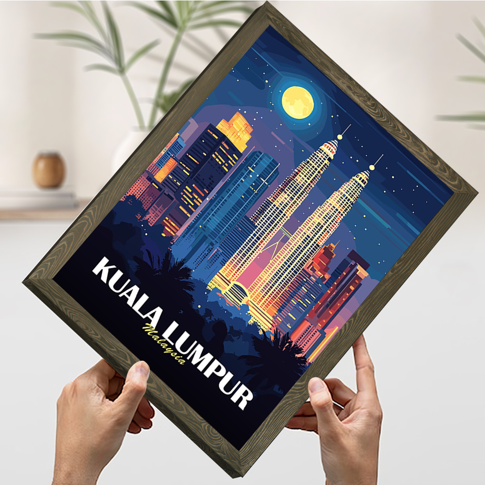 Kuala Lumpur Cityscape At Nigh - Home Decor Kuala Lumpur avis et prix