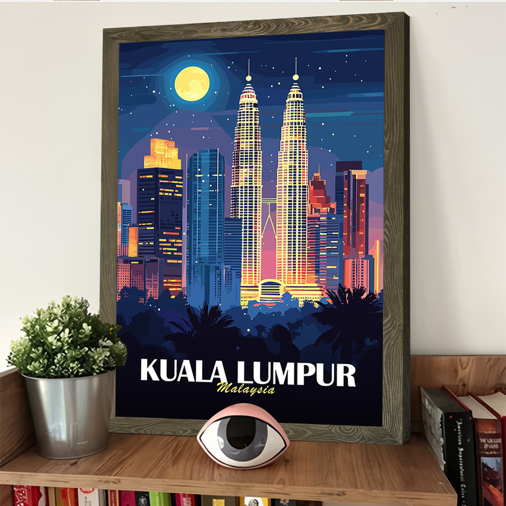 Kuala Lumpur Cityscape At Nigh - Home Decor Kuala Lumpur avis et prix