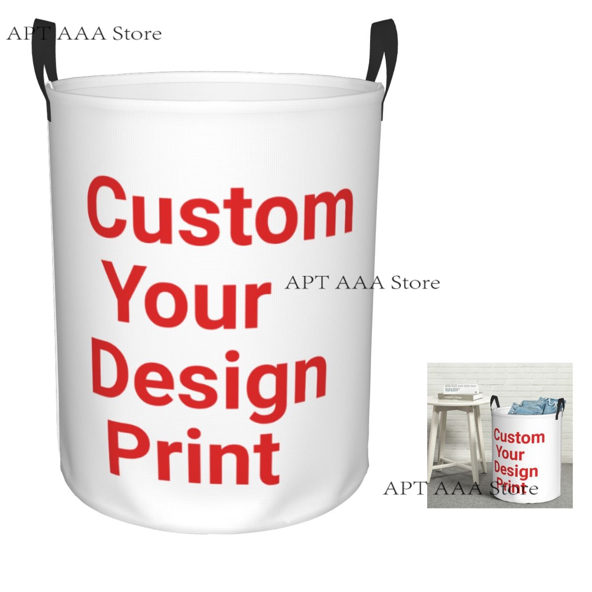 Custom Round Laundry Hamper St - Home Decor Hampers avis et prix