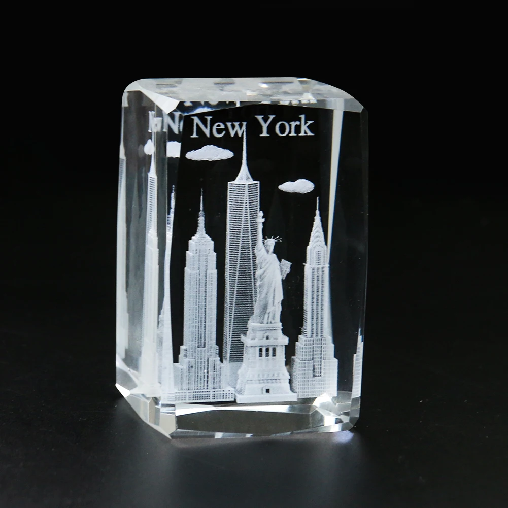 1PC 3D Crystal Carving Empire  - Home Decor New York avis et prix