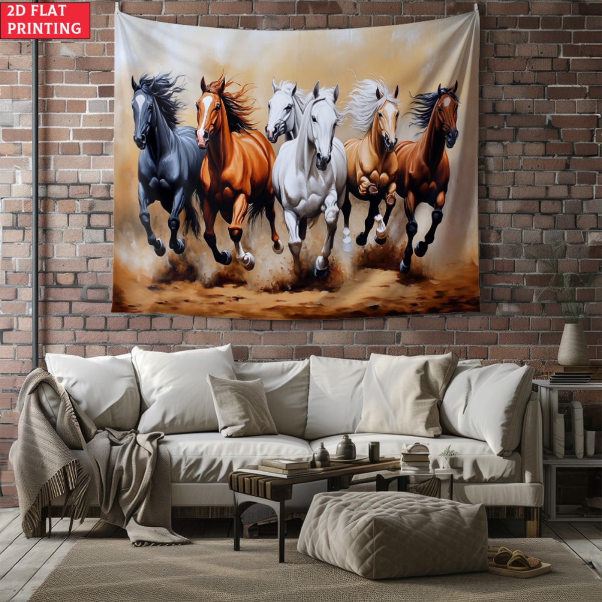 unframed Running Horses Wall T - Home Decor Under 100 avis et prix