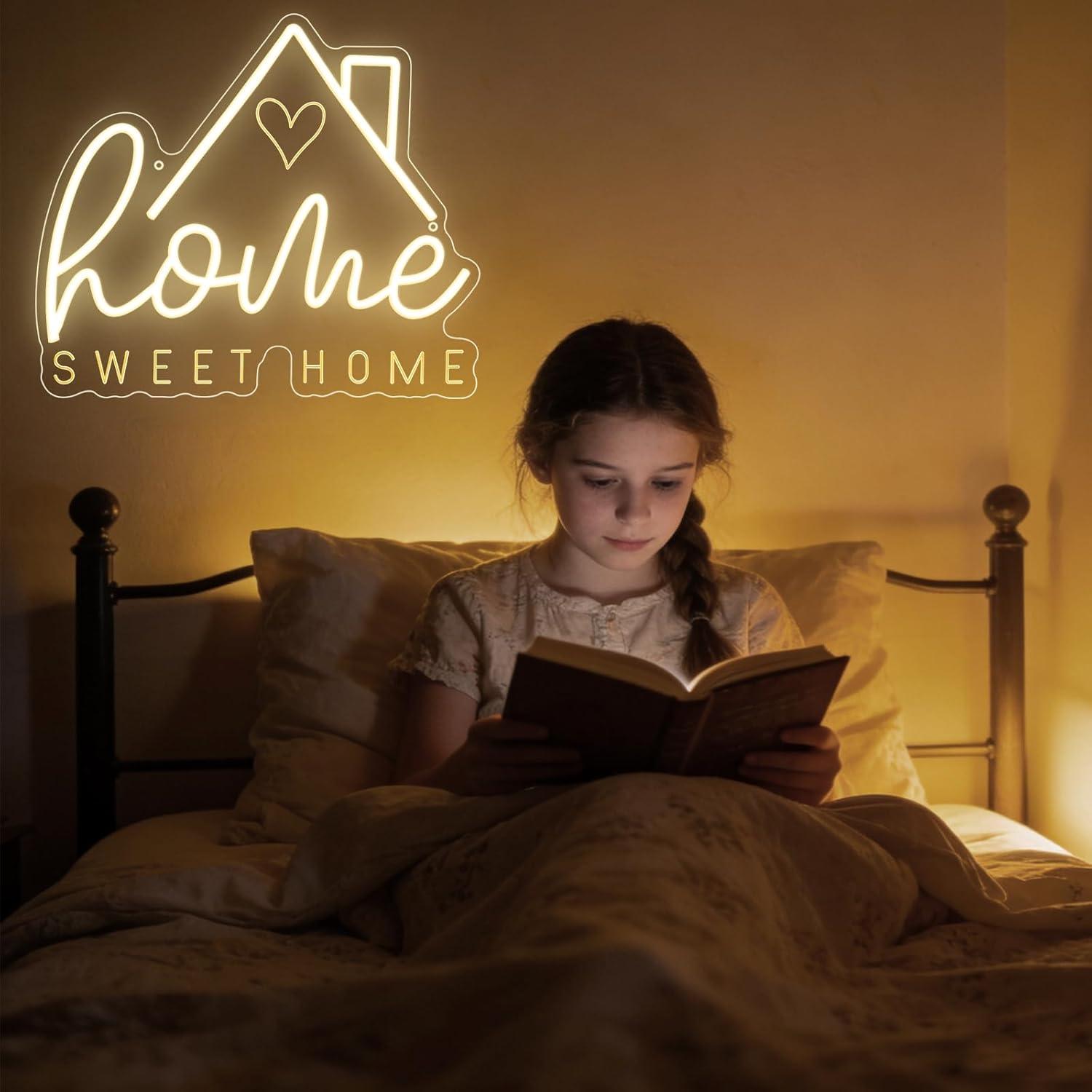 Sweet Home Neon Sign USB Dimma - Home Decor Aesthetic avis et prix