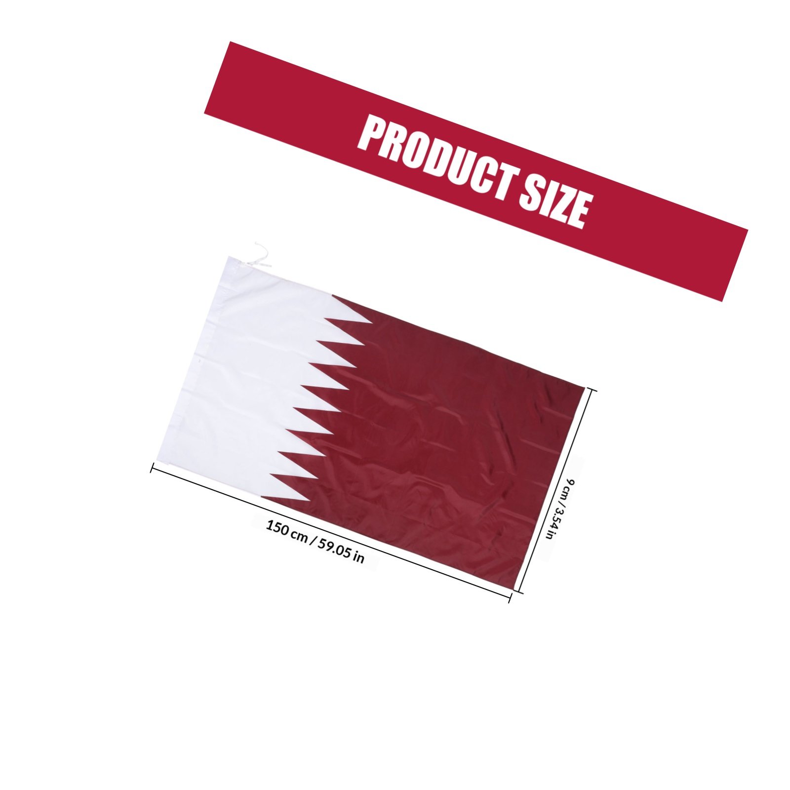 Qatar Flag Hanging Polyester N - Home Decor Qatar avis et prix