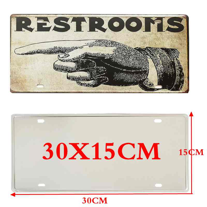 【YZFQ 】30X15CM  Metal Signs  Z - Home Decor Zurich avis et prix