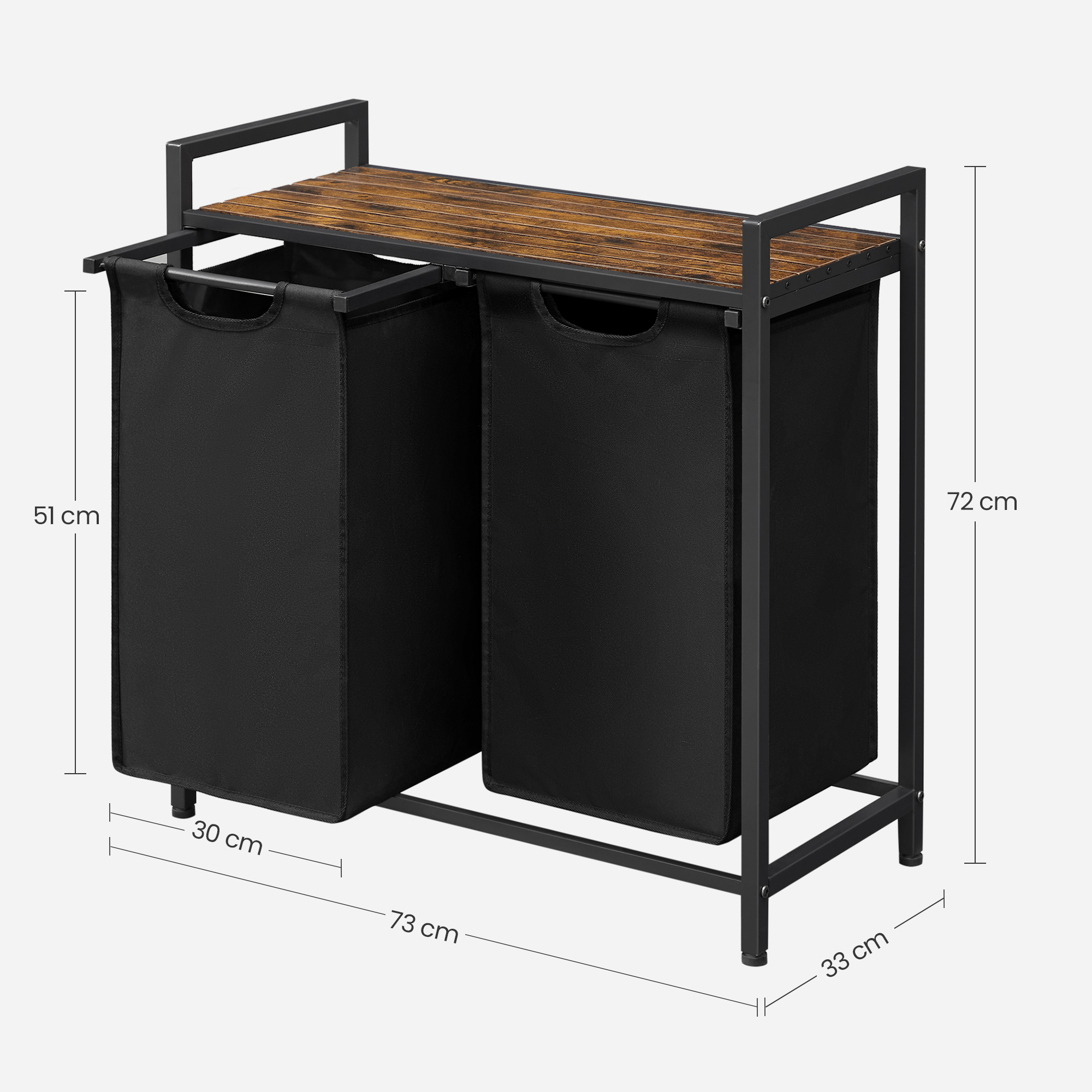 VASAGLE 59L Decorative Double  - Home Decor Hampers avis et prix