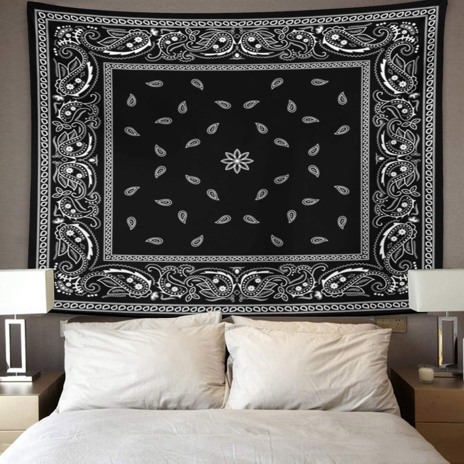 Tapestry Colorful Paisley Blac - Home Decor Under 100 avis et prix
