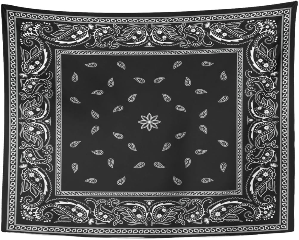 Tapestry Colorful Paisley Blac - Home Decor Under 100 avis et prix