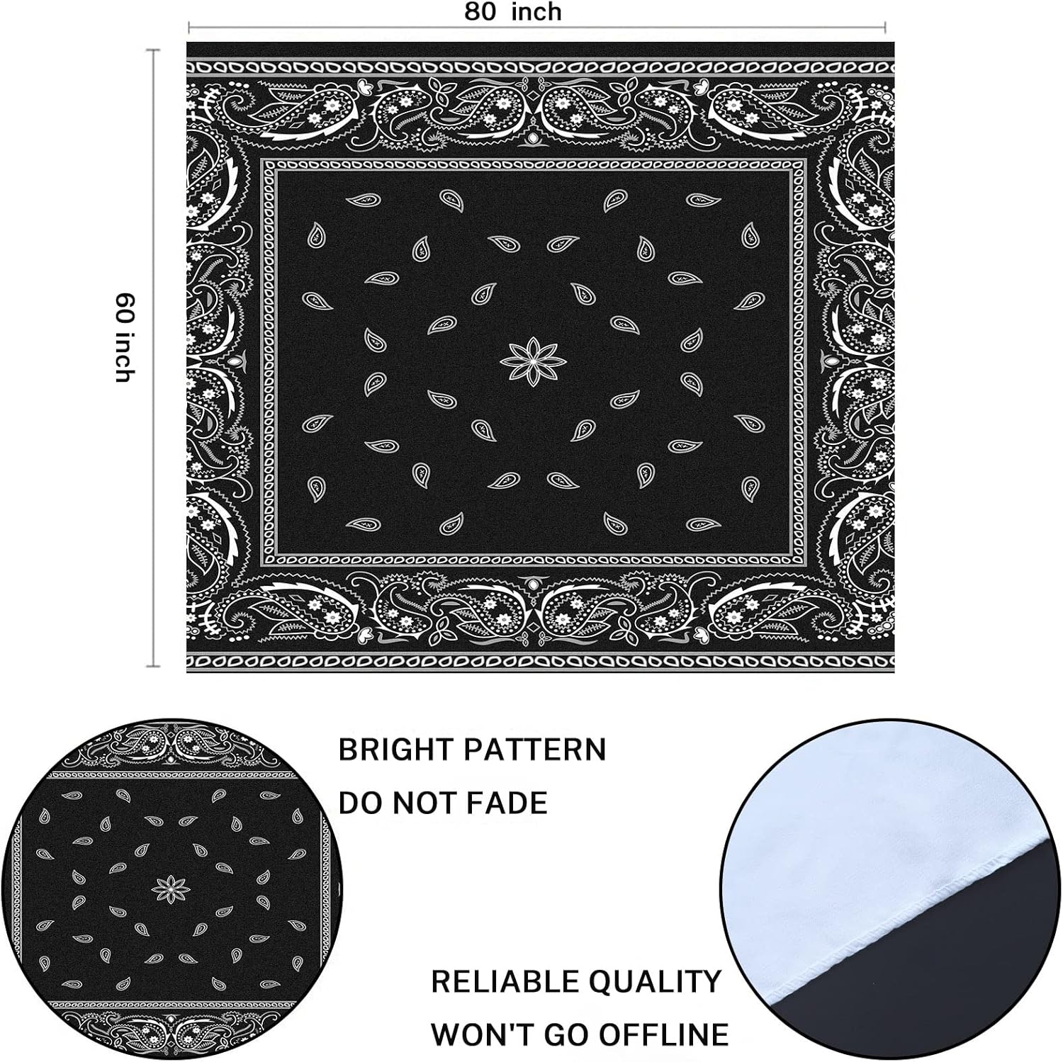 Tapestry Colorful Paisley Blac - Home Decor Under 100 avis et prix