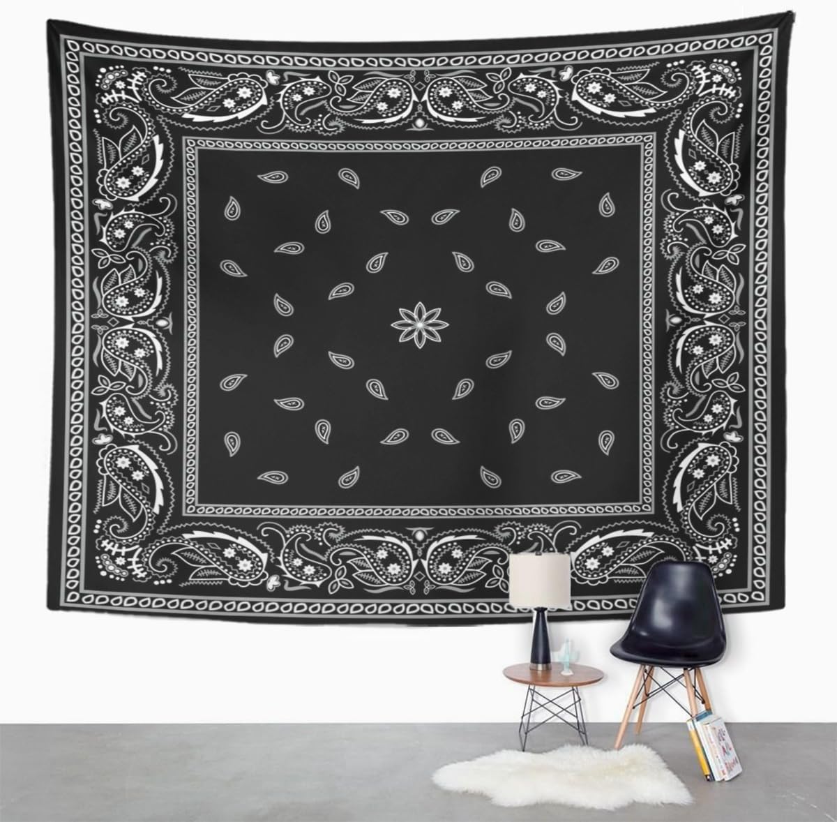 Tapestry Colorful Paisley Blac - Home Decor Under 100 avis et prix