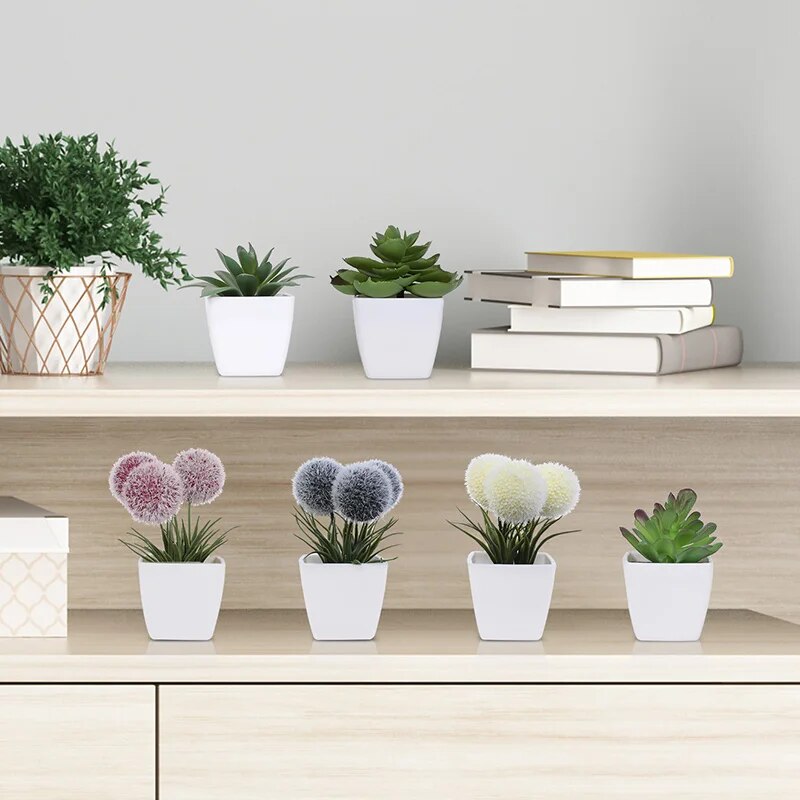 1SET (6PC) Mini Artificial Pla - Home Decor Store avis et prix