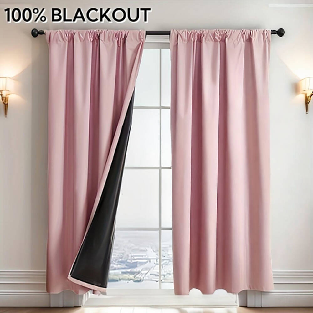 1pc 100% Blackout Curtain with - Home Decor Under 100 avis et prix