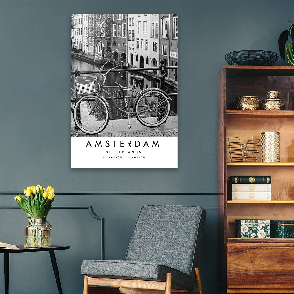 Amsterdam Travel Print Poster  - Home Decor Netherlands avis et prix