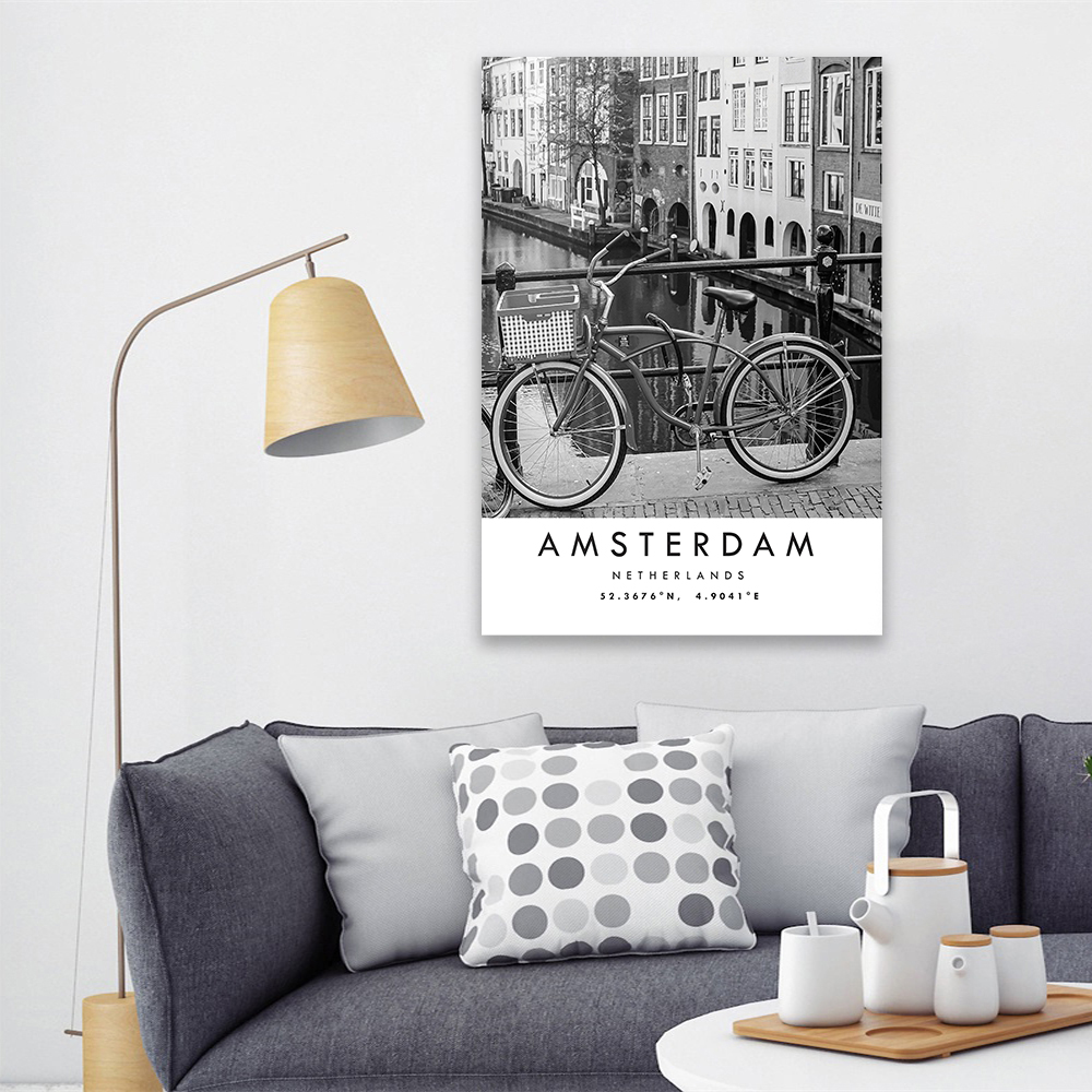 Amsterdam Travel Print Poster  - Home Decor Netherlands avis et prix
