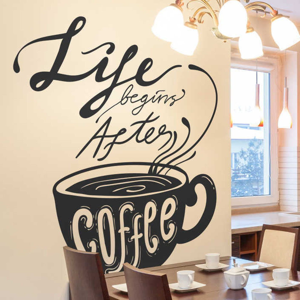 Life Begins After Coffee Mugs  - Home Decor Vinyl Flooring avis et prix